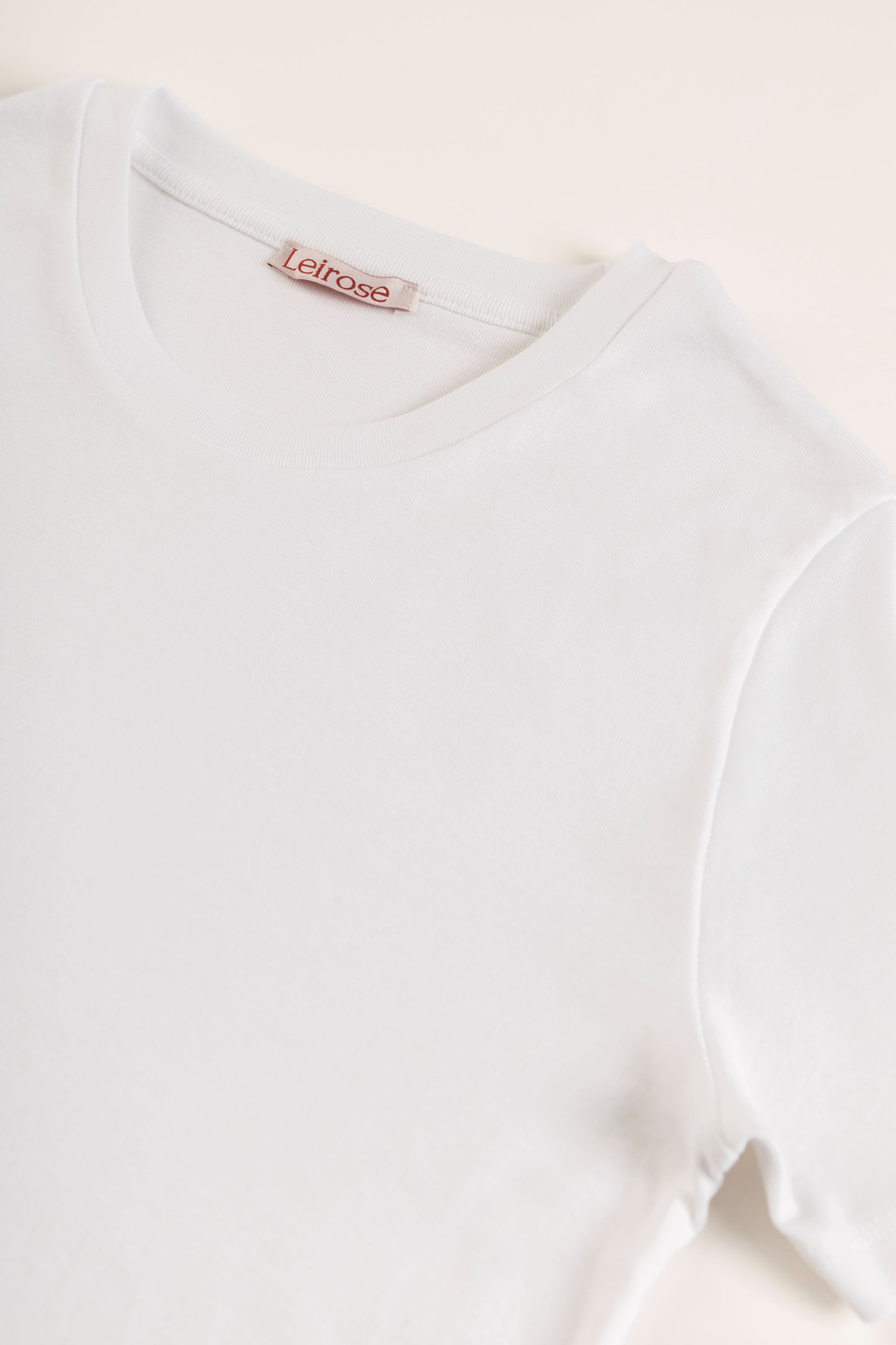 %100 Pamuk Bisiklet Yaka Kadın Basic Tshirt - Beyaz