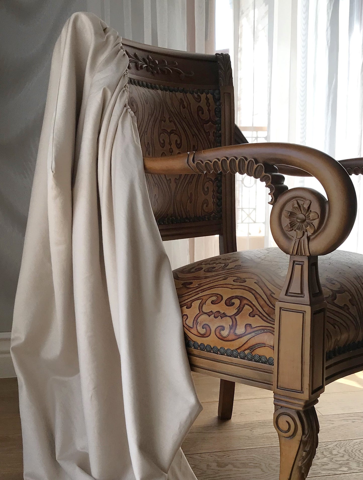 %100 Pamuk Saten King Size Çift Kişilik Çarşaf Bej