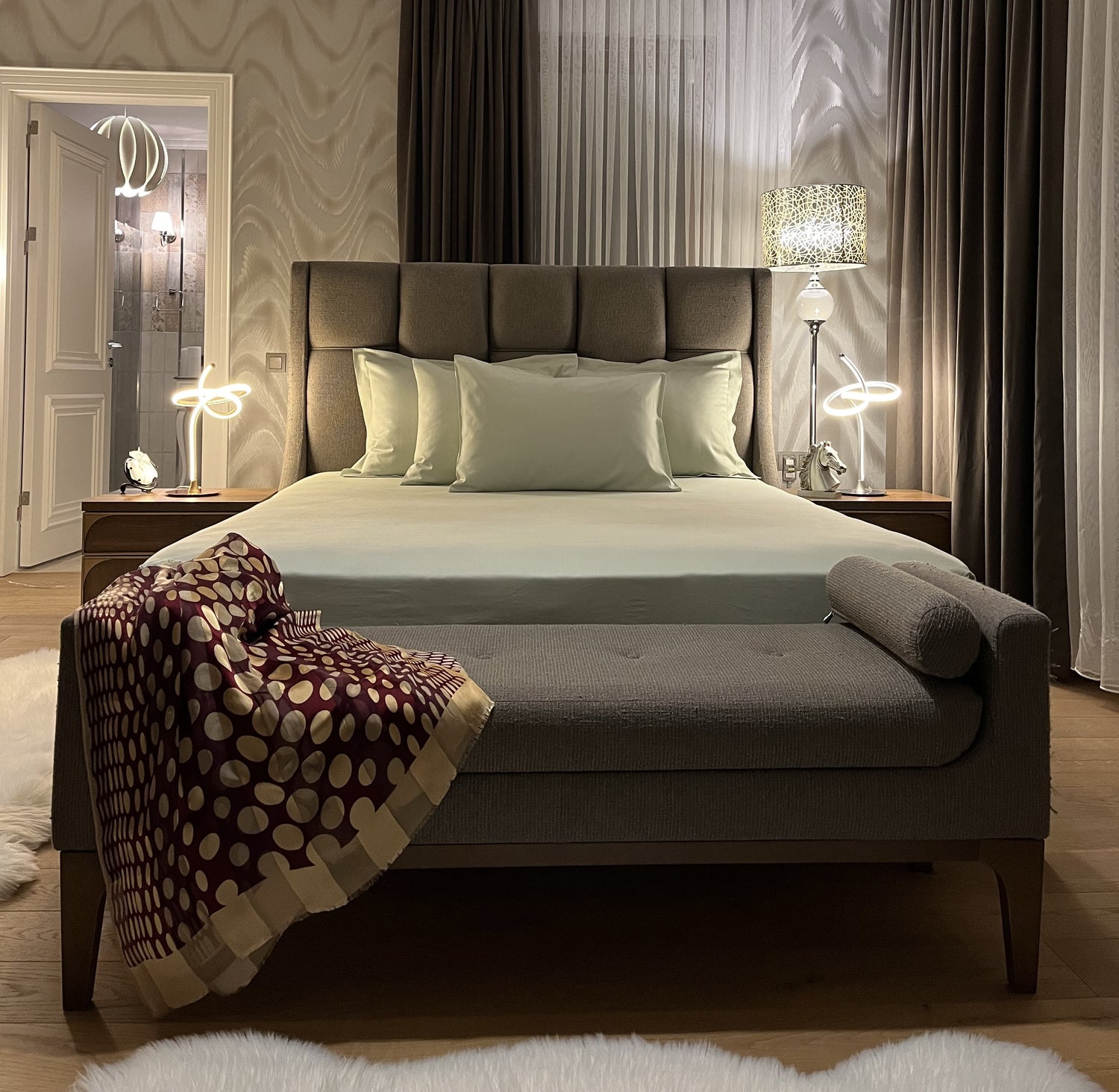 Pamuk Saten Yatak Çarşafları