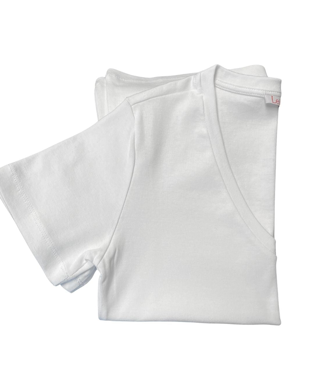 %100 Pamuk V Yaka Kadın Basic Tişört - Beyaz